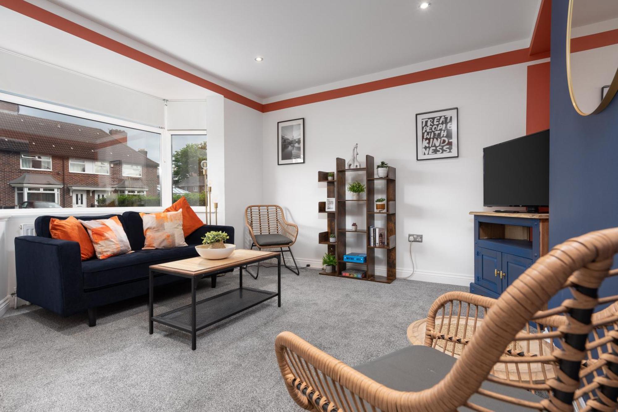 Shawe House - 10 Minute Mcr Airport - Free Parking Villa Wythenshawe Szoba fotó